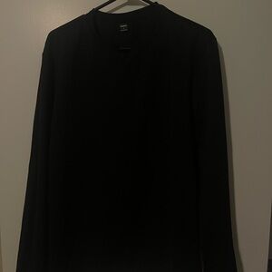 Men's Midnight Black Long Sleeve Tee